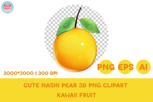 Adorable Orange 3D PNG Clipart for Kawaii Designs