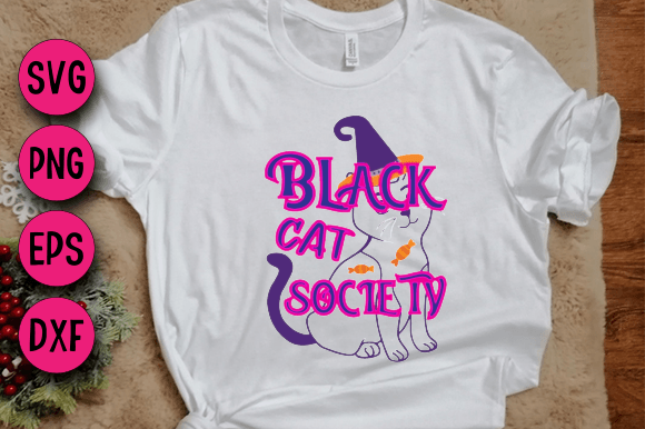 Black Cat Society, 3D SVG Design: Elevate Your Projects