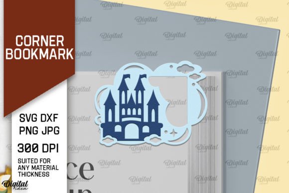 Elevate Your Crafts with Castle Corner Bookmark Paper Cut