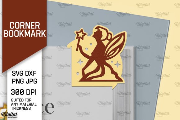 Fairy Corner Bookmark Paper Cut