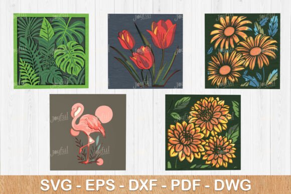 Layered Botanical Wall Art Bundle: Elevate Your Creative Projects