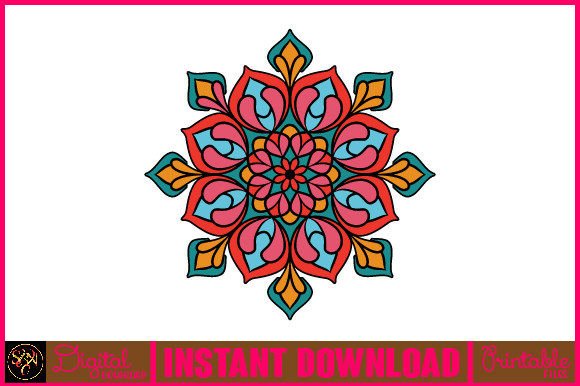 Mandala 3D Layered SVG Cut File-133