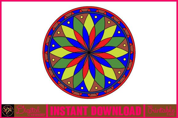 Mandala 3D Layered SVG Cut File 14: Vibrant Tribal Design