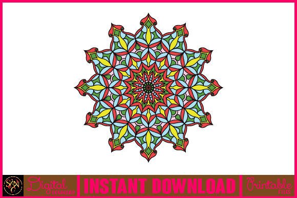 Mandala 3D Layered SVG Cut File-147: Vibrant Design Asset
