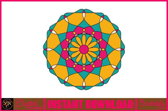 Mandala 3D Layered SVG Cut File-36: Vibrant Design Asset