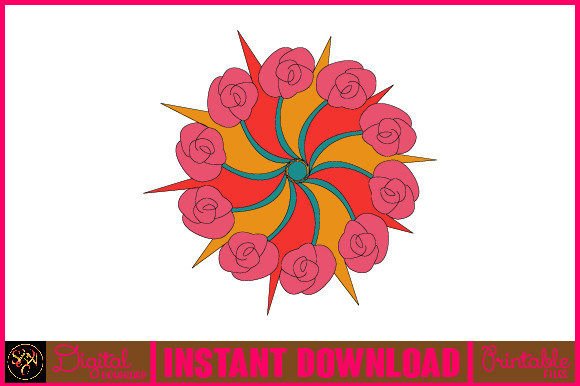 Mandala 3D Layered SVG Cut File-43: A Vibrant Design Asset
