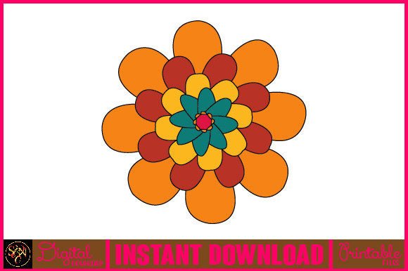Mandala 3D Layered SVG Cut File-45: Vibrant Tribal Ornament