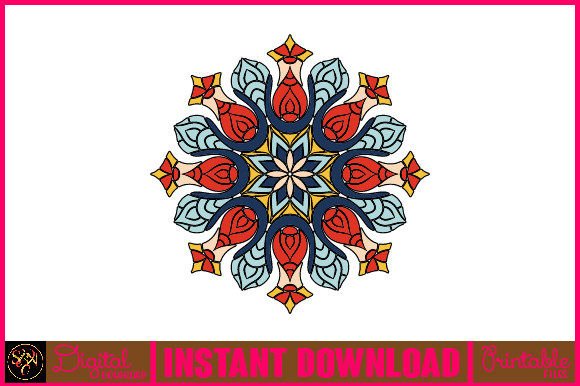 Mandala 3D Layered SVG Cut File-63: A Vibrant Design Asset