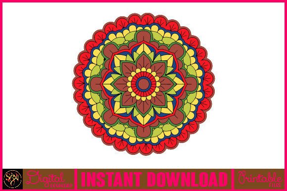 Mandala 3D Layered SVG Cut File-85