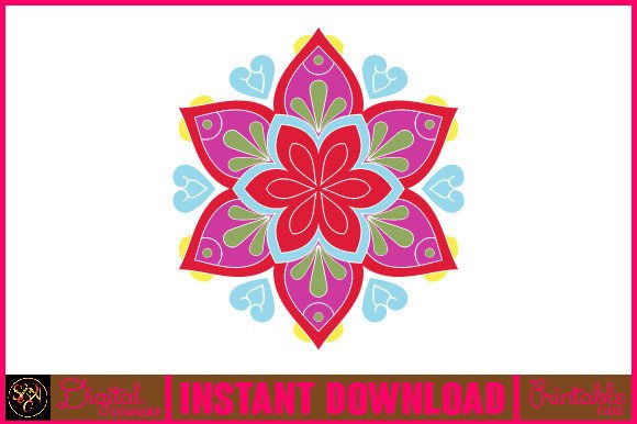 Mandala 3D Layered SVG Cut File-95: Vibrant Tribal Art for Every Project