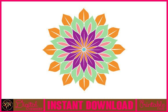 Mandala 3D Layered SVG Cut File-96